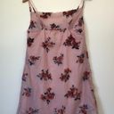 American Eagle NEW NWT  AEO Pink Floral Velvet Cowl Neck Sleeveless Slip Dress XS Photo 8