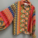 Alexis  Kaito Printed Button-Front Long-Sleeve Top XL Photo 5