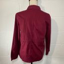 Abound Nordstrom Burgundy Zip Up Utility Jacket Photo 2