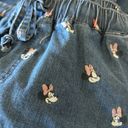 Disney NWT  All Over Minnie Mouse Denim Jean Jogger Pants Pull On Large Photo 4