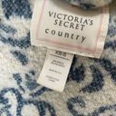 Victoria's Secret Vintage 90s  Country Delft Floral Scroll Fleece Robe XS S Photo 9