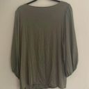 Vince Camuto Green Long Sleeve Stretch Blouse Shirt Career Work Basics Photo 4