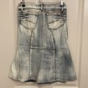 Candie's Candie’s Acid Wash Flare Denim Midi Skirt Photo 3