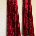 Daisy  Del Sol Pants XS Womens Crushed Velvet Hippie Boho Flare Bell Bottoms Wide Photo 2