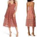 ASTR The Label Lace A-line Midi Cocktail Dress Mauve Rose Pink Size Photo 1