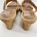 sbicca  Womens Jute Wedge Sandals Jute Platform Slip On 2.5" Heels Beige Size 8 Photo 8