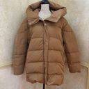 Mango  DUVET COAT Brown Puffer Quilted Down Parka Water Repellant Sz XL Photo 3