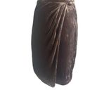 Reformation  Bronze Velvet Mini Dress Size Small Photo 3