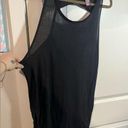 No Boundaries  Black Basic Back Cut Out Tank Top / Swim Suit Cover Up Size Large Photo 0