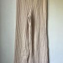 Princess Polly Montana Cream Ribbed Relaxed Fit Wide Leg Knit Pants S/M Photo 10