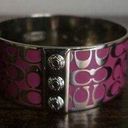 Coach  Vintage Y2K Pink Signature Bangle 8.5" Photo 0