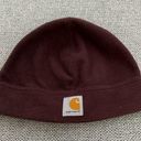 Carhartt Pre-Owned  Red Fleece Beanie Photo 0