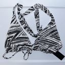 NWT INGEAR Zebra Stripe Black & White Halter String Bikini Set Women’s Large L Photo 7