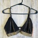 Colsie Size Medium Shimmering Golden & Black Bathing Suit Top/Bra w/adj … Photo 0