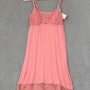 Marilyn Monroe  Women's Pink Lace Trim V Neck Chemise Nightwear Adjustable Straps Photo 0