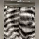 Motel Rocks MOTEL Zida Black & White Houndstooth Plaid Fitted Short Mini Zida Skirt - S Photo 7