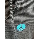 Life is Good  Lightweight Hooded Sweatshirt Medium Hoodie Peace Sign Hippie Boho Photo 3