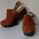 Born concept BOC Women’s Rust Platform Clogs Mules Shoes Adjustable Back Strap Brown Tan Sz 7 Photo 1