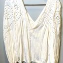 Ramy Brook Ramy‎ Brook Women’s Komi Eyelet Blouse Long Sleeve Top Ivory Size Medium Photo 1