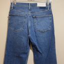 RE/DONE  High Rise 70s Stove Pipe Button Fly Raw Hem Denim Jeans Size 26 Photo 9