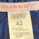 Custo Barcelona  Shangi Blue Silk Floral Y2K Pants. Size L Photo 8