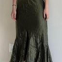 Ralph Lauren Olive Green Silk Skirt NWT Photo 1