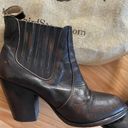 FREEBIRD by Steven Morgan Ankle Boots Black Burnished Distressed Leather Photo 9