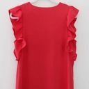 Chelsea28 Ruffle Sleeve Midi Dress in Coral Spice Photo 7