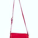 Krass&co AMERICAN LEATHER  Red Crossbody Shoulder bag with brass accents Photo 1