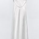 Satin Maxi White Dress Photo 1