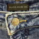 Silver Jeans  Denim Long Fit High Rise Fray Hem Distressed Blue Jean Shorts 31 Photo 2