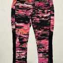 Avia Womens  Pink And Black Athletic Capri Leggings Size Small Photo 0