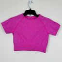 Halara  Pink Seamless Flow Raglan Short Crop Shirt Size Small Photo 2