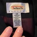 Talbots  size 12 petites navy blue with white trim button down dress Photo 2