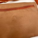 Vera Pelle  Italian Leather Brown Crossbody Tassel Purse Photo 4