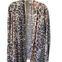 Rebecca Taylor  Open Front Lightweight Cardigan Sweater Tan Black Size Medium Photo 0