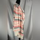 Aeropostale  Women’s Open Front Aztec Asymmetrical Cardigan Sweater Sz L EUC Photo 4