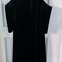 BCBGeneration  BLACK VELOUR COLD SHOULDER DRESS SIZE SMALL NEW Photo 0