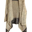 BCBGMAXAZRIA Cardigan Size Large Sweater Knit Oversized Aztec Boho Photo 2