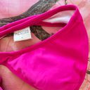 y2k vintage 2000s hot pink halter wrap bikini top Photo 4