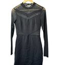 Charlotte Russe  Black Bodycon Sheer Paneled Dress Junior's Size Small Photo 2