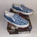 Valentino Garavani  Denim Blue Rock Stud Low top Butterfly Skater flat Sneaker 35 Photo 0