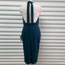 Dress the Population  Vanessa Dress Womens Medium Halter Bodycon Midi Sexy Party Photo 3