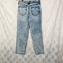 Acacia PTCL  High Rise Mom Jean Button Fly Distressed Acid Wash Sz 27 Photo 5