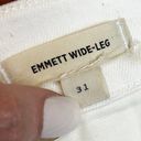 Madewell  The Emmett Wide-Leg Crop Jeans: Welt Pocket Edition Ivory Size 31 Photo 8