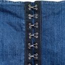 Tripp NYC  Denim Crop Top Corset Strapless Hook Lace Up Medium Wash Plus Size Photo 4