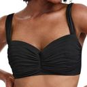 Bleu Rod Beattie  Kore Shirred Underwire Bikini Swim Top Black Size 36DD NWT Photo 13