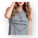 Lovers + Friends new  ᯾ No One in Particular Muscle Tee Tank ᯾ Sweatshirt Grey ᯾ Photo 11