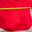 Tuckernuck  Willow Oversized Popover Top Poppy Red High Low Collared size M Photo 2