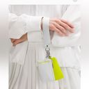 Lululemon NWT Dual Pouch Wristlet in Vapor/Lichen Lime Photo 2